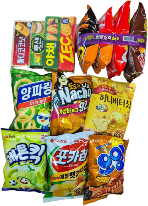 [달달상회] 봉지과자 이만원 과자세트 (양파링 나쵸 허니버터칩 메론킥 포카칩 오잉 빠다코코낫 치토스), 1개, 양파링 나쵸 허니버터칩 메론킥 포카칩 오잉 빠다코코낫 치토스