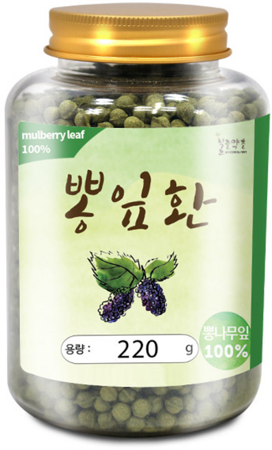 100% 뽕잎환(국산) 220g(통) 건강환 상엽 분말 가루, 1개, 220g