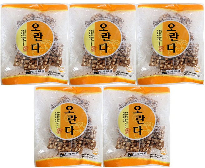 신미제과 오란다 추억의 옛날과자, 120g, 5개