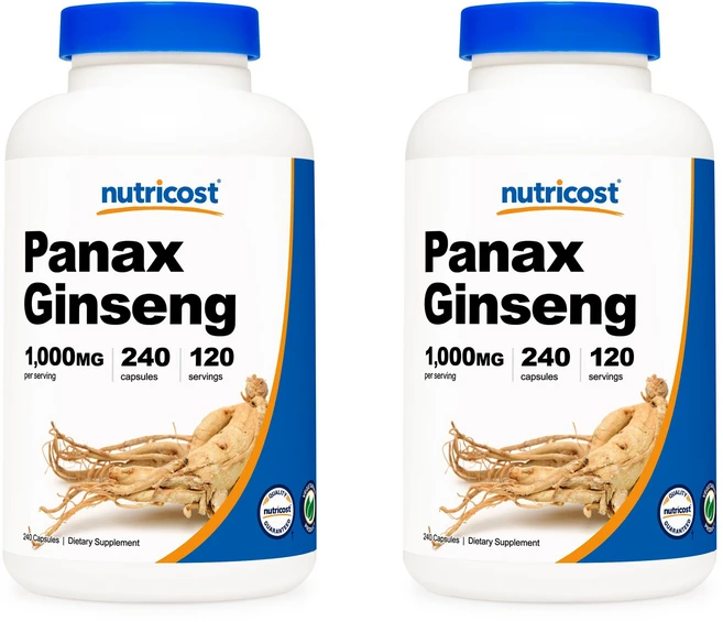 뉴트리코스트 파낙스 진셍 1000mg 캡슐, 240정, 2개 - 쿠팡