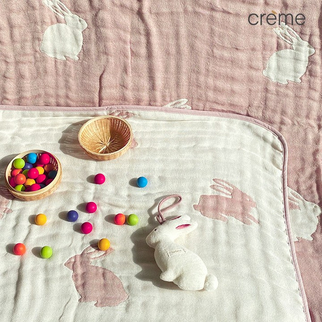 치포 오가닉 6중직 거즈 블랭킷 B(75X90)+네임택, 민트