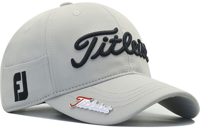 골프 야구모자 남녀공용 자수 볼캡 햇빛차단 아웃도어 스포츠 마크 패션모자, 1개, 회색