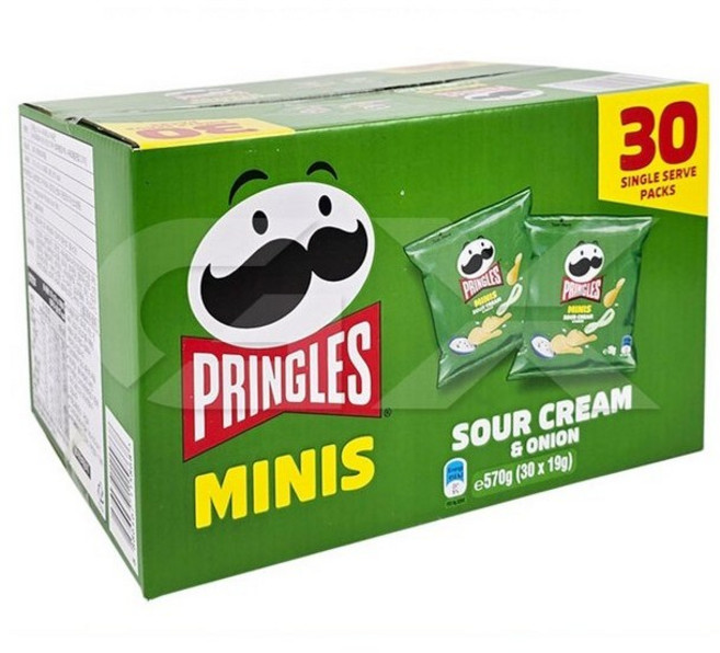 프링글스 미니 사워크림 & 어니언, 19g, 30개