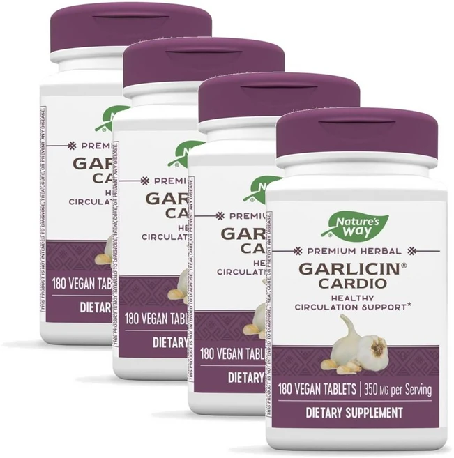 네이처스웨이 갈리신 카디오 프리미엄 허브 추출물 Nature's Way Garlicin Cardio Premium Herbal, 180정, 4개 - 쿠팡