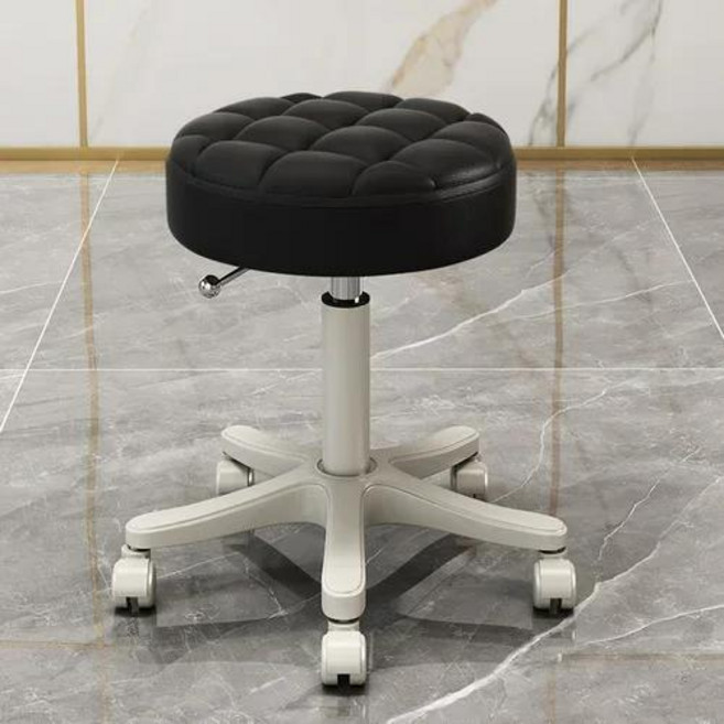 살롱 엘리트 메이크업 아티스트 왕좌 부드러운 글라이딩 도르래 리프트 스툴 시크한 헤어 및 네일 바 필수 상승 뷰티 스테이션, 12) V12, 1개