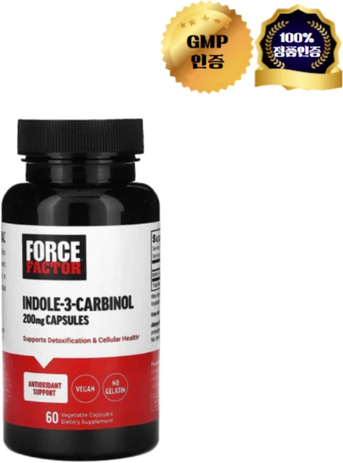 포스팩터 인돌3 카비놀 카르비놀 Indole-3 Carbinol 200mg 60캡슐, 1, 60정 - 쿠팡