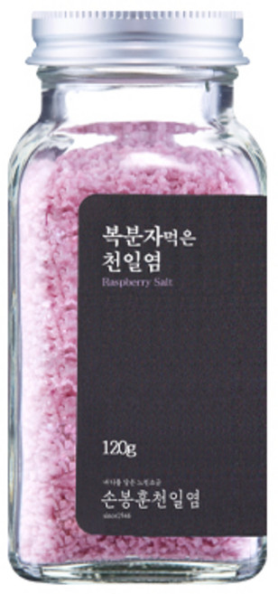 [손봉훈천일염] 솔트레인보우 복분자 천일염, 1개, 120g