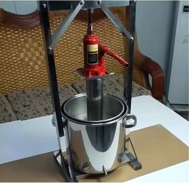 오이지짜는기계 식품 과일 채소 두부 압축기 나물 압착기, 12리터 304 스테인리스 스틸 잭 부착 프레스, 1개