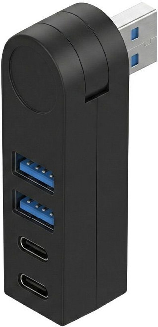리2치점빵 무선장비 USB 4포트 허브 C타입 A타입 360도 회전 무선 마우스 키보드 게임기 외장하드 사무용 게이밍 주변기기