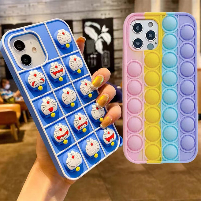 아이폰휴대폰케이스iphone11pro 실리콘파빗케이스버블 무한뽁뽁이 스트레스해소 놀이