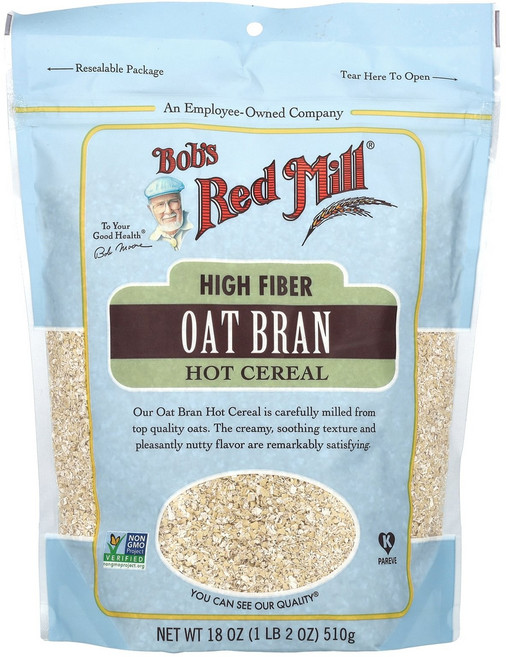 Bob's Red Mill 하이 파이버 오트 브랜 핫 시리얼 510g(18oz) Mill (밥스 레드 밀), Bob's Red Mill, 하이 파이버 오트 브랜 핫, 510g