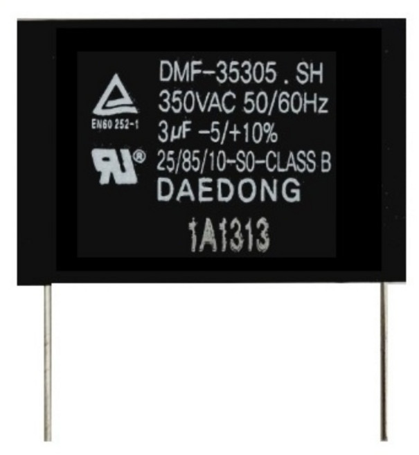 대동 기동 콘덴서 보일러 선풍기 모터 펌프 환풍기 공기청정기 450VAC 모음 CLASS B 10 000시간용, 3.0uF(350VAC), 1개
