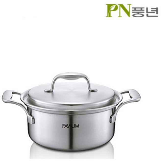 PN풍년 파비움 통5중 스테인레스 냄비 8종 택1, 최신형 양수20 FV5PT-20C