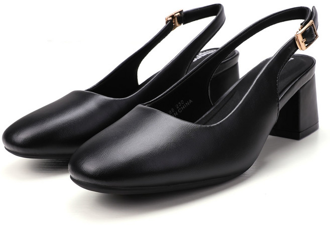 엠프리스 발편한 슬링백 샌들 펌프스 힐 EP-72 블랙 5cm 여름 구두