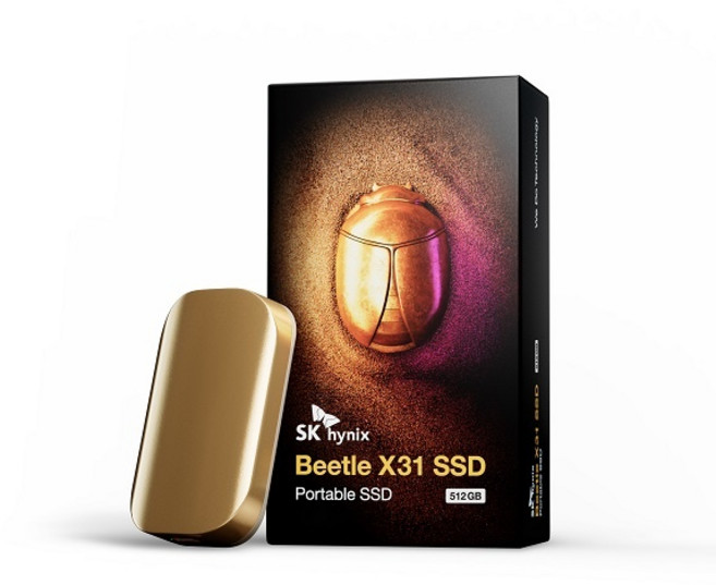 (SK hynix) 외장SSD Beetle X31 (USB3.2 Gen2) (골드/1TB), 1TB