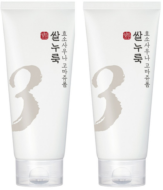 넘버즈인 3번 쌀누룩 효소사우나 고마쥬 클렌징 폼, 170ml, 2개