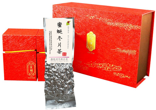 寒露有種茶 花果香紅茶 禮盒組, 1套, 有機蜜蜒冬片茶50g2包