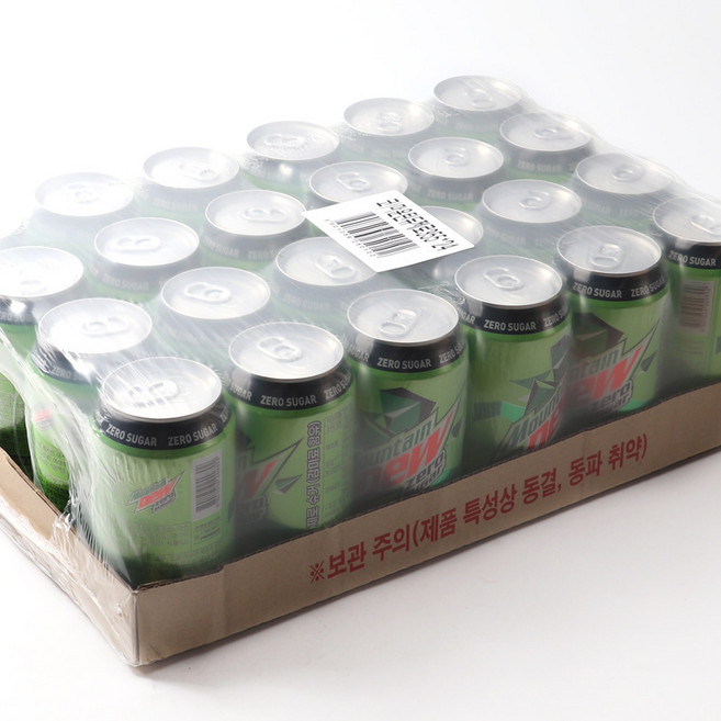 마운틴듀 제로슈거 355ml x 24캔 제로 탄산음료 대용량, 1개, 8.52L