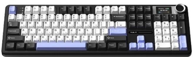 (AULA) 유 무선 블루투스 기계식키보드 독거미 F108Pro (한영)오로라 블랙 LEOBOG 저소음 솜사탕축, 오로라 블랙