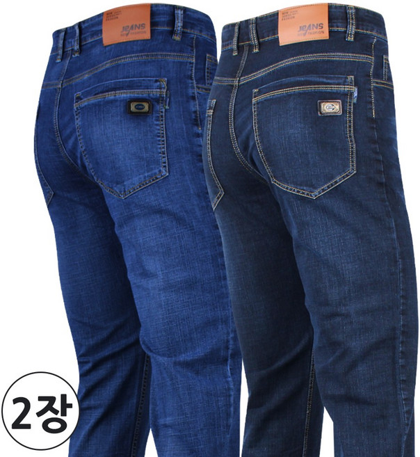 2장 봄여름용 남자 매력스판 청바지 데일리 남성 캐주얼 데님 팬츠 J442