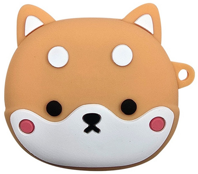 루톰 갤럭시 버즈 FE 라이브 버즈2 프로 케이스, 버즈프로/버즈2/버즈2프로/버즈라이브/버즈FE, 시바견, 1개