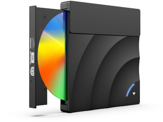 外接式光碟機 輕巧便攜 即插即用 時尚簡約 多格式支援, 1個, USB3.0觸控式