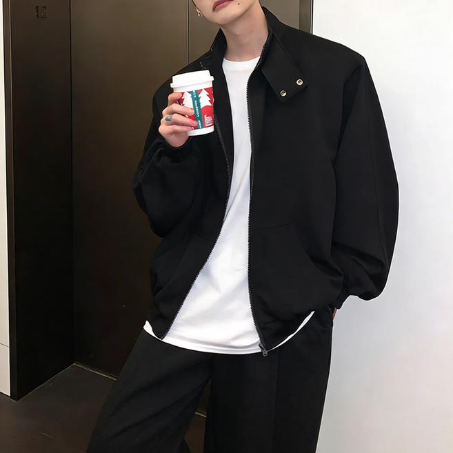 트레이닝 세트 남여공용 후드집업 + 와이드팬츠 2종 세트 사계절 버핏 트레이닝복 하늘비즈