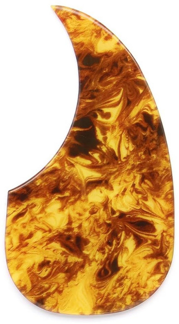 어쿠스틱 기타 픽가드 긁힘 방지 가드 플레이트 자체 접착 눈물 방울 모양 다양한 컬러 쿨 액세서리 선물 기어, Amber, 1개