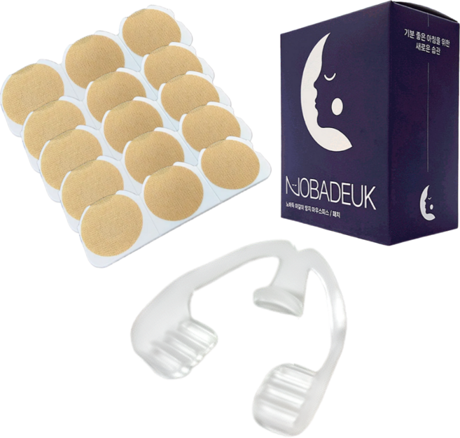 노바득 이갈이방지 패치 턱근육이완 패치 마우스피스 스플린트, 1세트