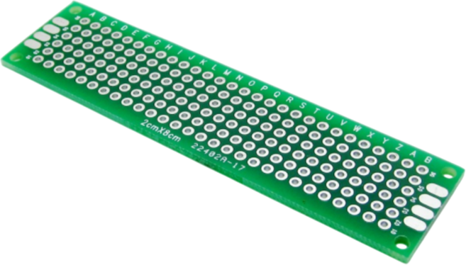 PCB 만능기판 양면 1.6T 간격 2.54mm, 2x8