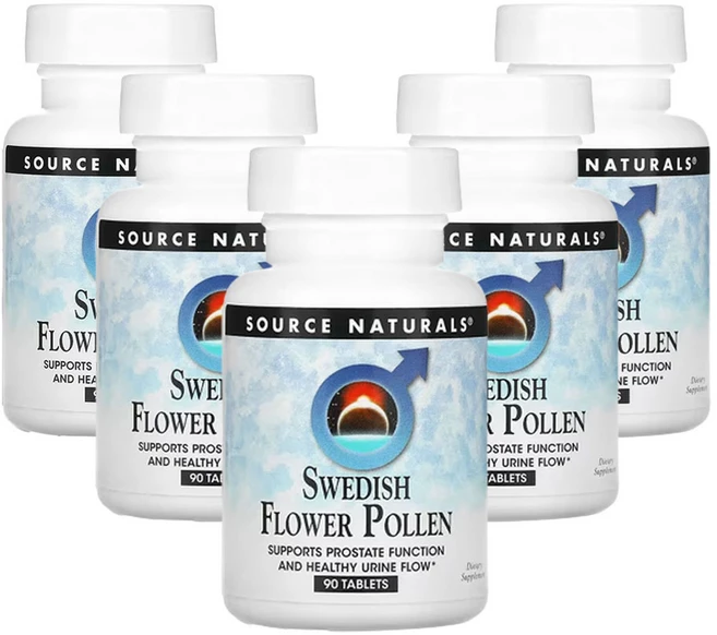 소스네츄럴스 스웨덴 꽃 폴렌 90 정, 5개, 90정 - 쿠팡