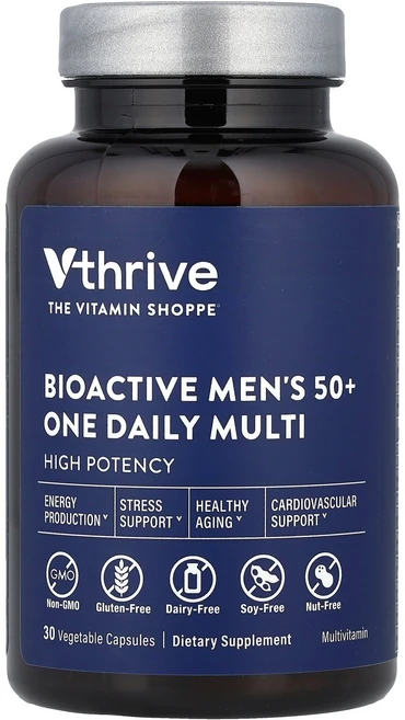 Vthrive 생체 활성 남성용 50+ 원 데일리 멀티 베지 캡슐 30정 Vthrive (브이쓰라이브), Vthrive, 생체 활성 남성용 50+ 원 데일리 멀, 1개 - 쿠팡