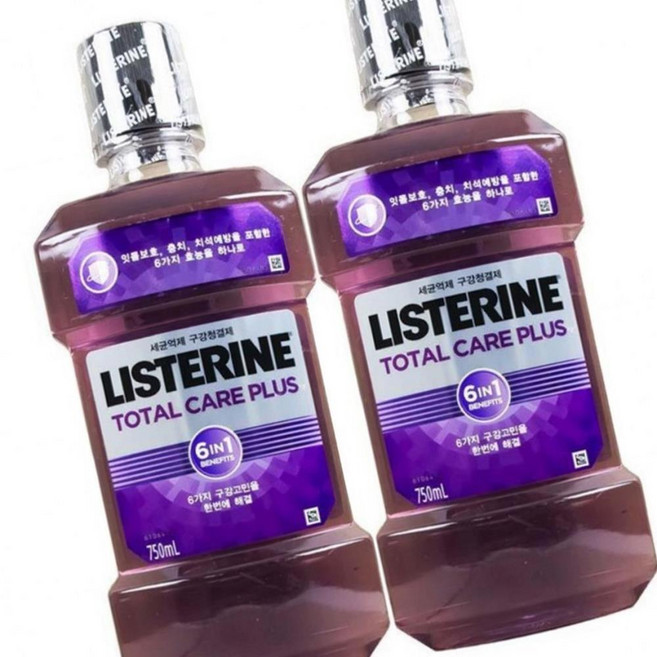 리스테린 토탈케어 플러스 750ml 2개입 예쁜 고급 업소용, 상세페이지 참조