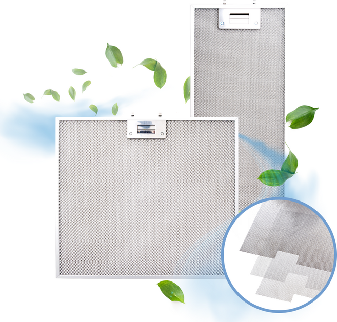 대한우리필터 하츠 주방 가스렌지 호환 후드필터 2매, 2개