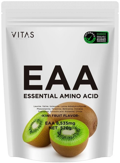 VITAS EAA 키위맛 아미노산 9종 배합 파우더 520g, 키위, 1세트 - 쿠팡