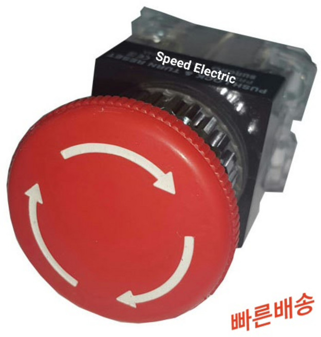 성호제어기기 PR-30ER 30파이 비상푸쉬버튼 스위치 수동복귀, PR-30ER-1(1a1b), 녹색, 1개