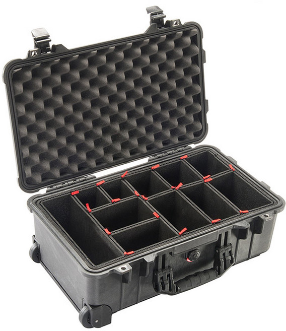 펠리칸 1510TP 미듐 캐리온 하드케이스 블랙 (With TrekPak Divider System) /펠리칸케이스 /펠리칸가방, 펠리칸 1510TP 미듐 블랙 (TP Divider), 1개