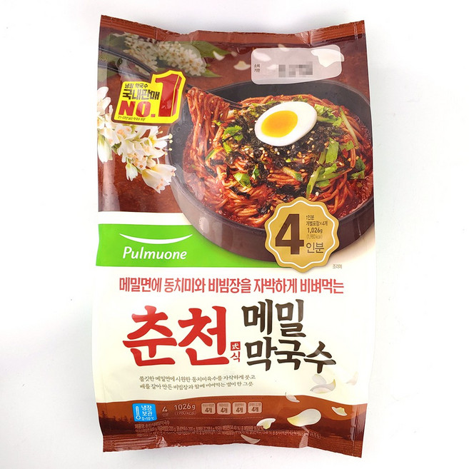 코스트코 풀무원 춘천식 메밀 막국수 1026g(4인분) 동치미 비빔, 1개
