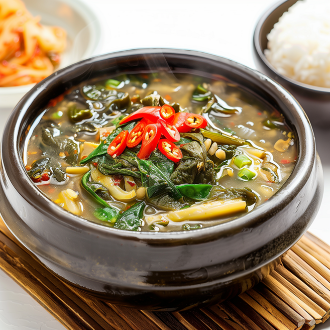 머그바 가마솥에 끊은 강원도 된장 시래기국, 3개, 500g