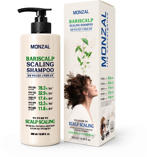 몽잘 바리스칼프 지성 두피 스케일링 샴푸, 1개, 500ml
