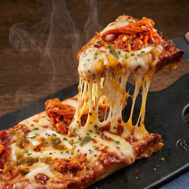 쿠킥 핫 스파이시치킨 사각피자, 95g, 1개