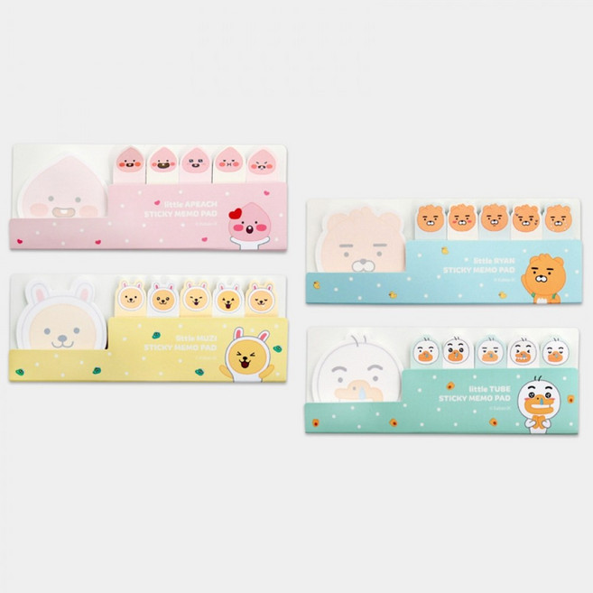 카카오프렌즈 리틀 플래그 점착메모지 어피치, 단품