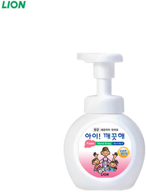 펌핑 용기 버블 거품 폼 핸드솝 손 세정제 용기형 리필형 레몬 청포도 복숭아 향기선택 1개, 250ml, 아이깨끗해 레몬향 250mL 용기 5개입