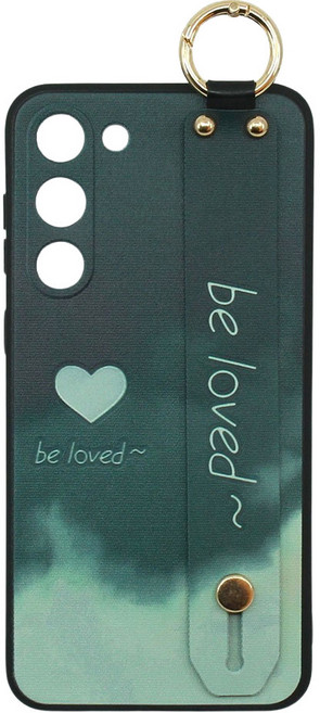 신서엔코 갤럭시 케이스 수채화 하트 핸드 스트랩 핸드폰케이스