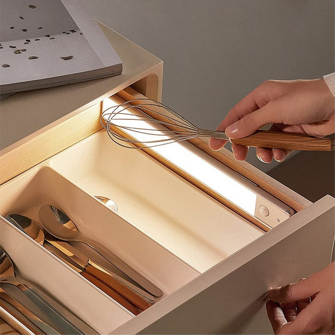 장수램프 LED 슬림 센서라이트 무선센서등 센서바 300mm / 500mm, 전구색(오랜지빛), 1개