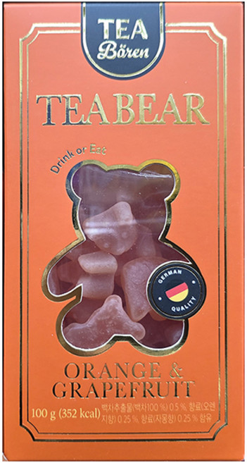 TEA BEAR 티베어 오렌지&자몽 100g (원산지 : 독일) / 트와이닝 / 젤리, 1개