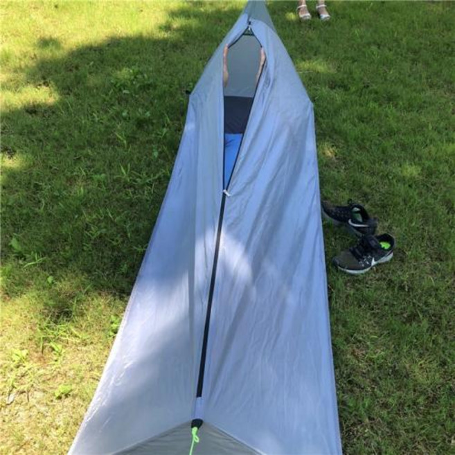 1인용텐트 비비색 야외 초경량 로드리스 A 프레임 캠핑 하이킹 더블 레이어 카키 색상 1 인용 500g, 2) incanus 색상, 없음