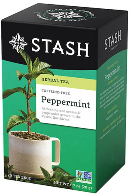 스태쉬티 프리미엄 페퍼민트 허브 차 디카페인, 1g, 20개입, 1개 - 쿠팡
