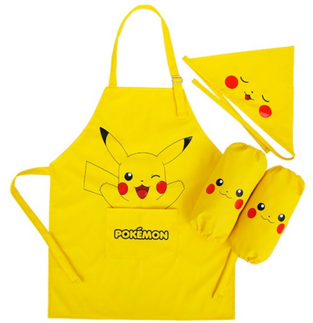 포켓몬스터 피카 앞치마 토시두건 3종세트 721628