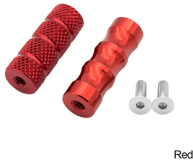 M6 호환 용품 오토바이 발판 리셋 발 받침 기어 시프트 페그 페달 Yamaha Honda Kawasaki Suzuki Ducati Ap, 빨간